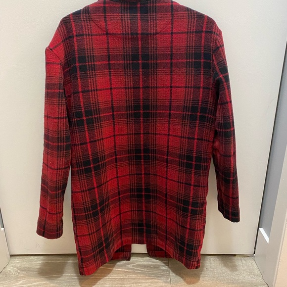 tentree plaid flannel cardigan - size XS - Picture 2 of 5